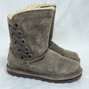 BearPaw Women's Morgan Suede Grommet Boots